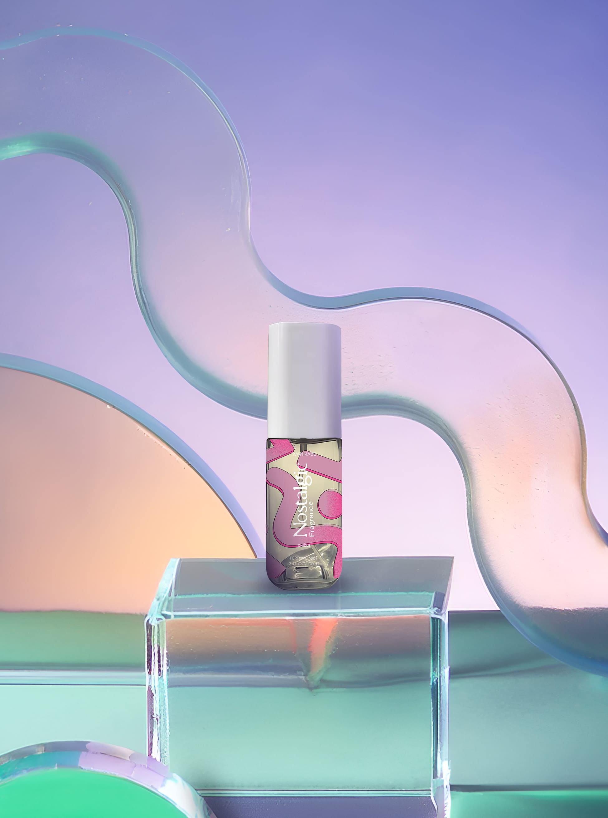Bruma corporal Chicle de Wannabe de 100 ml, fragancia dulce de chicle rosado